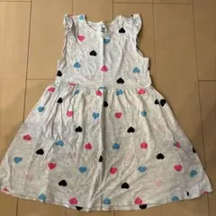 ノースリーブハート模様ワンピース 100cm H&M