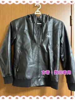 中古 NieR PUレザージャケット 蝶々 1箇所剥がれアリ