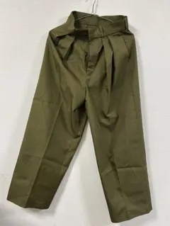 WEGO オリーブ色 チェック柄　カジュアルパンツ　S