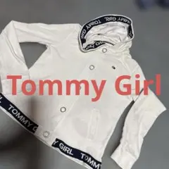 Tommy Girl トミーガールズ フード ホワイト カーディガン パイルのサムネイル