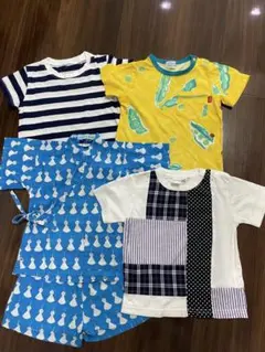 Tシャツ 3枚、甚平1セット　90㎝のサムネイル