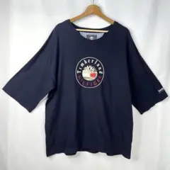 ティンバーランド トミーヒルフィガー コラボTシャツ ネイビー 大きめサイズのサムネイル