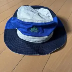 LOGOSの青黒ハット