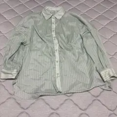 ストライプシアーシャツ