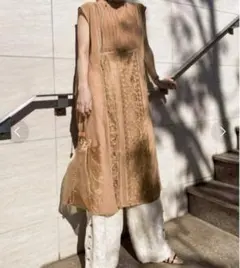 Ameri vintage MEDI EMBROIDERY LONG TOP