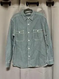 マ*ブ様 EDWIN ストライプ 長袖シャツ XL