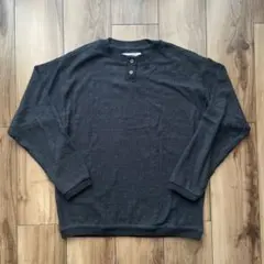 ZARA ダークグレー ヘンリーネック長袖カットソー 11-12歳　152cm