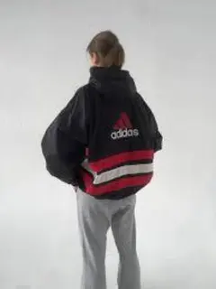 ★adidas ナイロンジャケット ブラック系 メンズ M