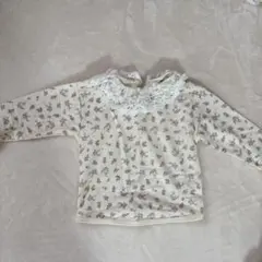 花柄レース襟シャツ 90サイズ