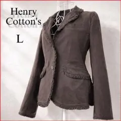ヘンリーコットンズ★コーデュロイフリルジャケット 46 Lイタリア
