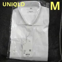 新品　UNIQLO　ユニクロ　スーパーノンアイロン　スリムフィット　ホワイト　M