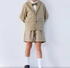 fluffy brothers フォーマル　スーツ4点セット　120センチ