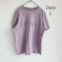 Dazy SHEIN Tシャツ L 半袖 くすみピンク