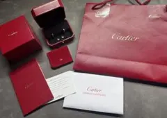 カルティエ Cartier ミニラブ ピアス ラブピアス ホワイトゴールド18K