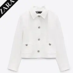 ZARA ホワイトブレザー M