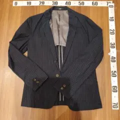 NICOLE ネイビー ストライプ テーラードジャケット