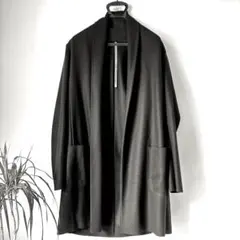 kumagai attachment ウールドレープラッピングコート3