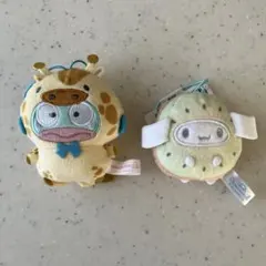 サンリオキャラクターズ着ぐるみ2個セット(ハンギョドン、シナモロール)