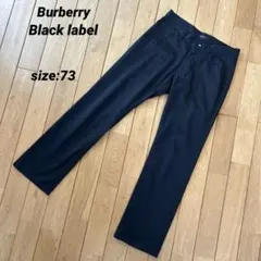 【美品】Burberry Black label 黒 ストライプ パンツのサムネイル