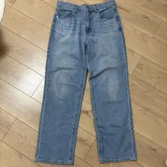 ライトブルー ストレートデニム ハイウエスト