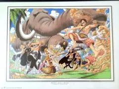 （お得）ワンピース 漫画アート 印刷物　2点セット