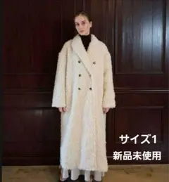 【Acka.】エーシーケーエーpoodle boa long coat サイズ2 acka ボアファーコート、boa far coat