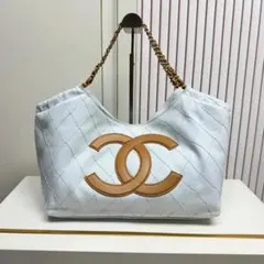 CHANEL ココマーク キャンバス ショルダーバッグ