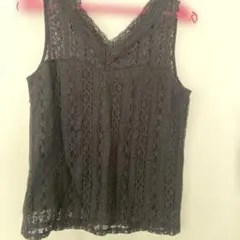 レイ・カズン　レース ノースリーブ タンクトップ