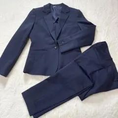 【美品】洗える＆ストレッチ V i V iリクルートパンツスーツ 上11号下9号