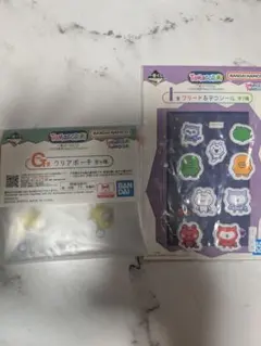 たまごっち 一番くじ G賞 クリアポーチ I賞 ブリード デコシール