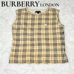 BURBERRY バーバリー ノバチェック柄 ノースリーブ トップス