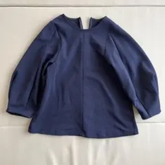 UNITED ARROWS GREEN LABEL 7分袖 トップス　ネイビー