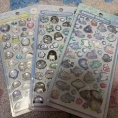 【正規品】水族館限定ボンボンドロップシール 3枚