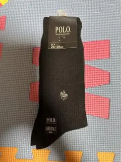 POLO ブラック ソックス 24-26cm