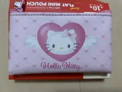 ハローキティ サンリオ　フラットミニポーチ　エンジェル