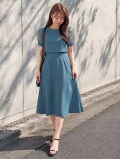 FRAY I.D ドットチュール ワンピース M 結婚式 お呼ばれ パーティー