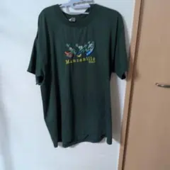 Manzanillo MEXICO 刺繍 Tシャツ グリーン