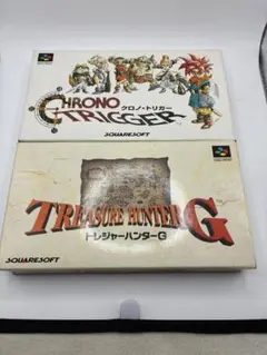 【2本セット】スーパーファミコン　クロノ・トリガー トレジャーハンターG 箱説付