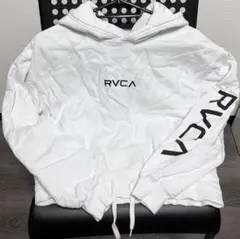RVCA パーカー　スウェット　クロップド　フーディー　ホワイト　ルーカ
