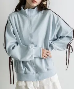 OLIVE des OLIVE 袖リボントラックジャケット