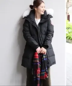 ★美品★カナダグース シェルバーンパーカ 3802L ネイビー フェザー