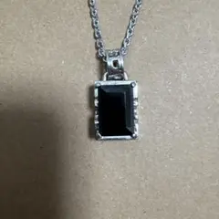 DUB Collection プレートペンダント ネックレス ブラックストーン 