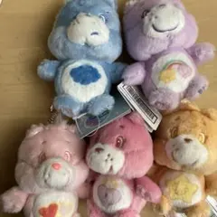 ケアベア　ミルキーカラー　お座りマスコット　マスコット　ピンク　オレンジ　全5種