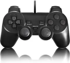 【新品】PS2 有線コントローラー ブラック