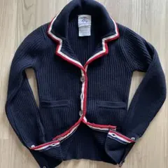 Thom Browne ブラックフリース　カシミヤ厚手カーディガン
