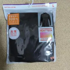 ユニクロ uniqlo　極暖ヒートテック コットンタートルネック長袖Lサイズ黒