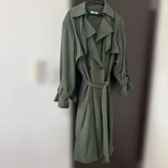 MOUSSY OVER SILHOUETTE トレンチコート ダブル ベルト付き