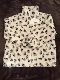 AS KNOW AS plus 小花柄ボアブルゾン