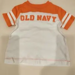 オレンジ様専用OLD NAVY オレンジホワイト Tシャツ 2Tのサムネイル
