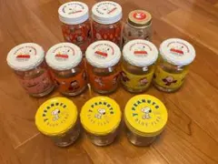 スヌーピー瓶11点セットキューピーマヨネーズ&PEANUTS BLUEFLAGのサムネイル